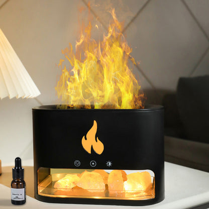 Crystal Salt Rock Fire Humidifier