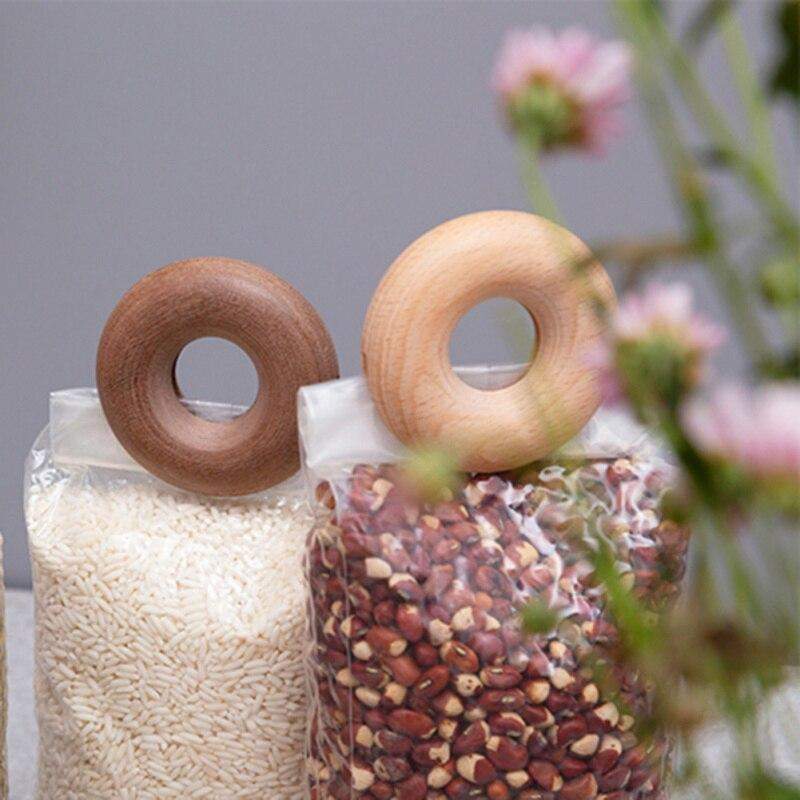 Donuts Wooden Sealing Clips