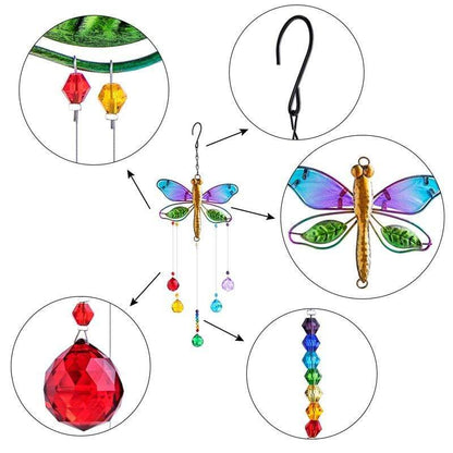 Dragonfly Crystal Suncatcher