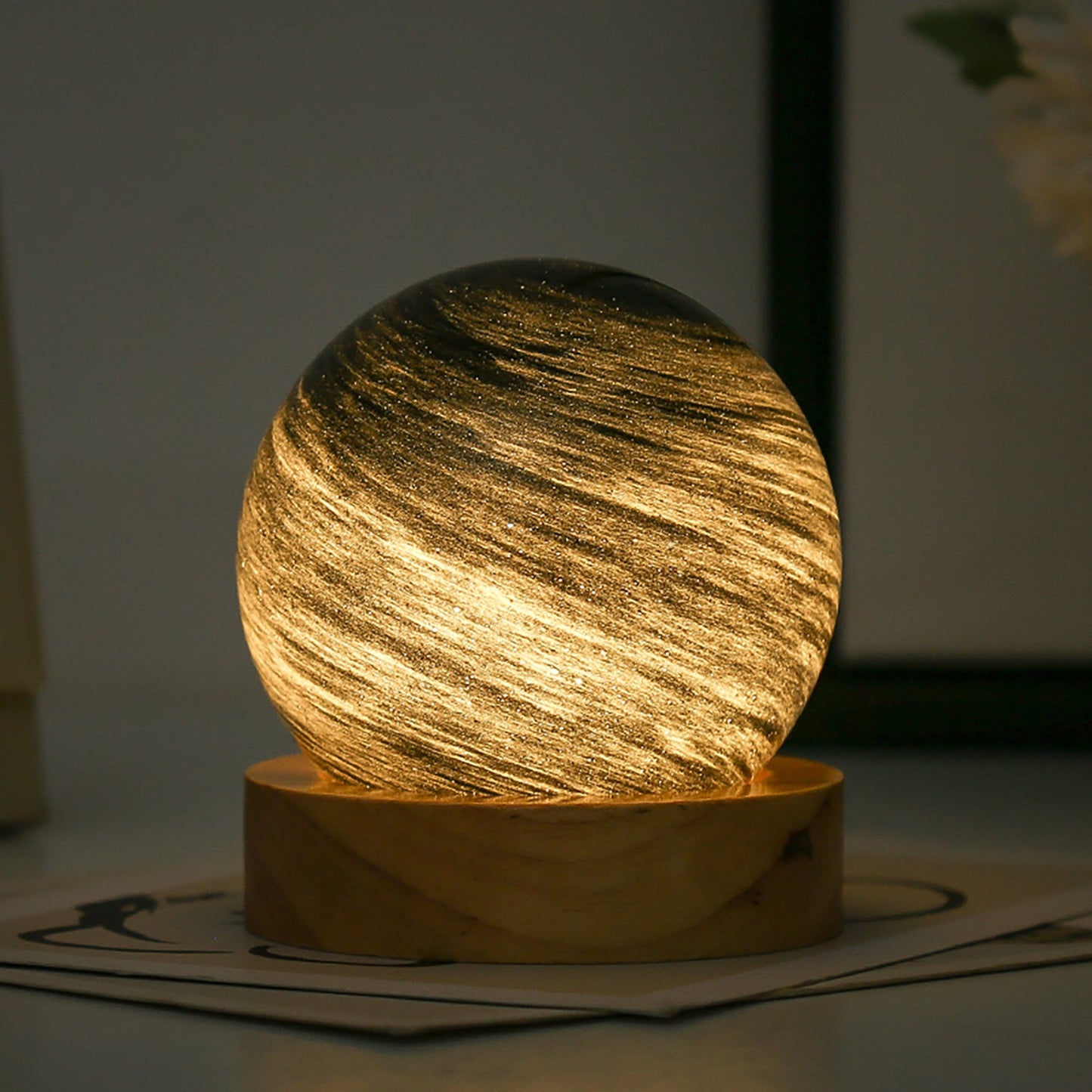 Crystal Ball Planet Night Light