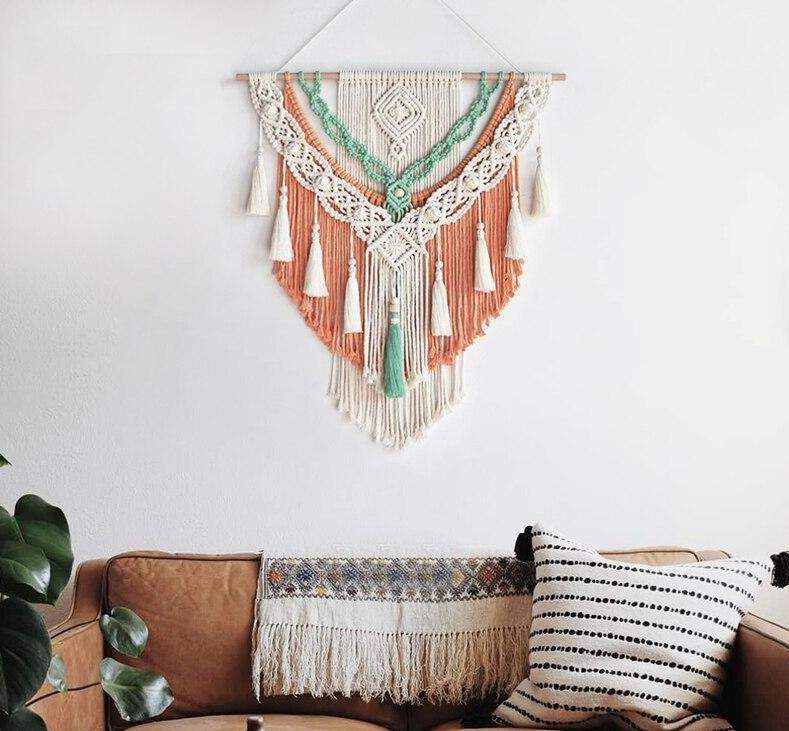 Earth Colour Macrame Tapestry