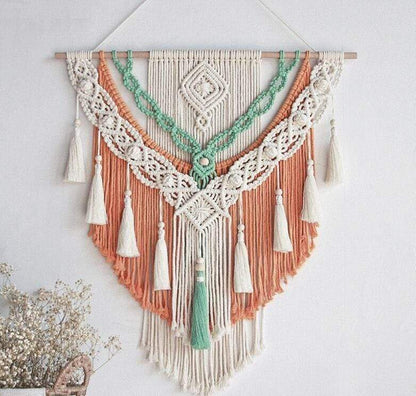 Earth Colour Macrame Tapestry