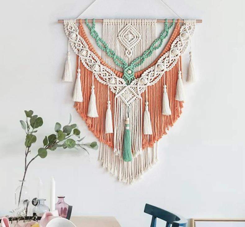 Earth Colour Macrame Tapestry