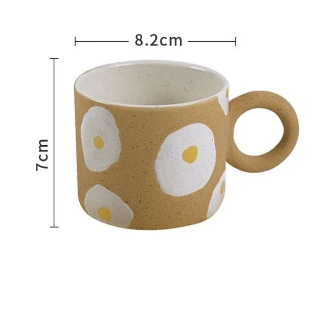 Egg Hand Painted Coffee Mug