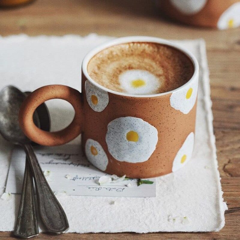 Egg Hand Painted Coffee Mug