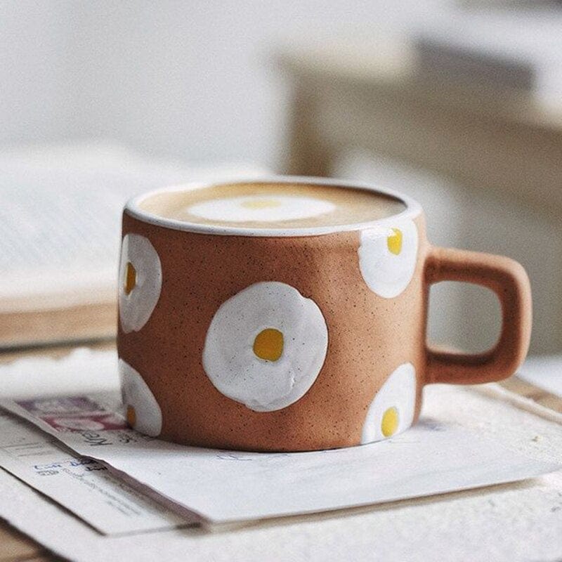 Egg Hand Painted Coffee Mug