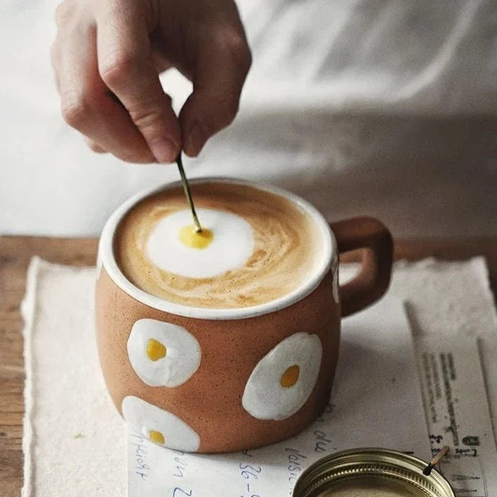 Egg Hand Painted Coffee Mug