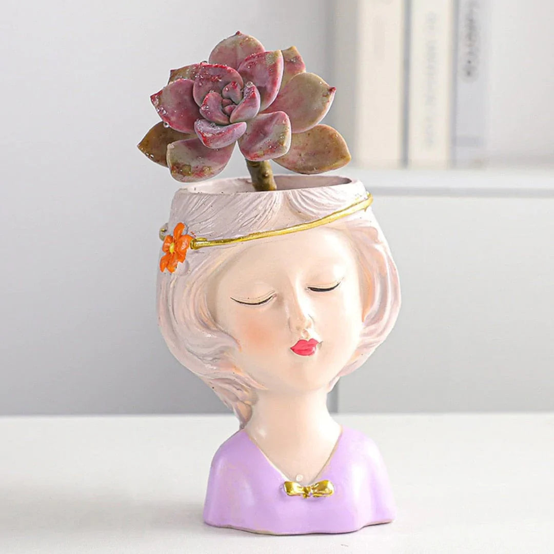 Elegance Lady Flower Pot