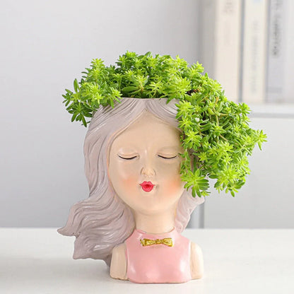 Elegance Lady Flower Pot