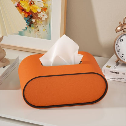 Elegant Leather Tissue Box Cover