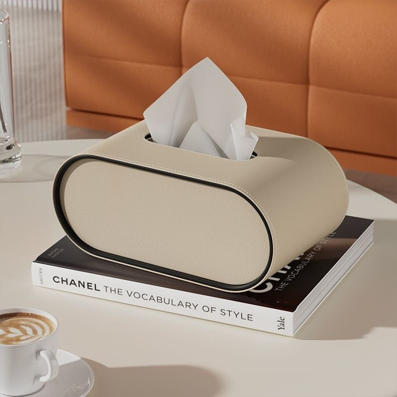 Elegant Leather Tissue Box Cover