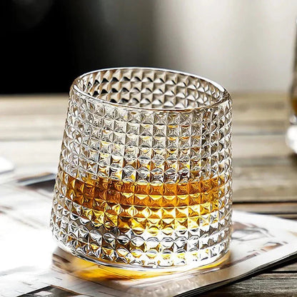 Elegant Textured Whiskey Glass