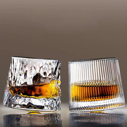 Elegant Textured Whiskey Glass