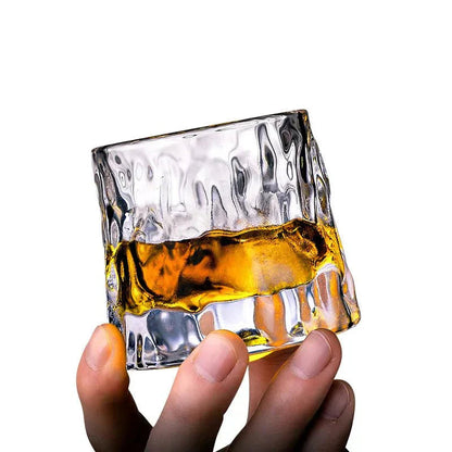 Elegant Textured Whiskey Glass