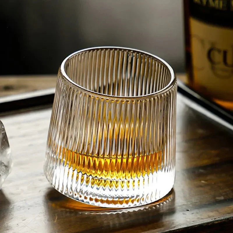 Elegant Textured Whiskey Glass
