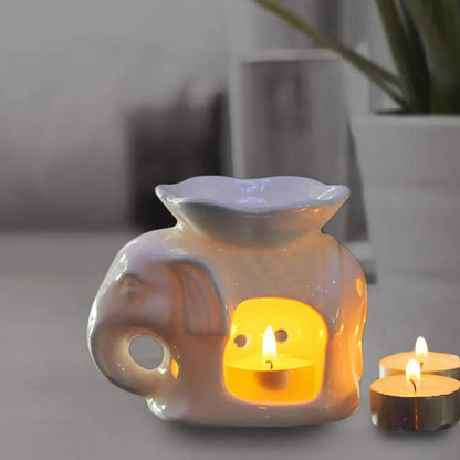 Elephant Ceramic Oil Burner Meditation