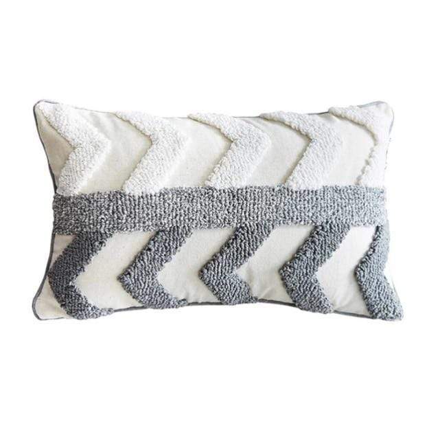 Embroidered Zig Zag Cushion Cover