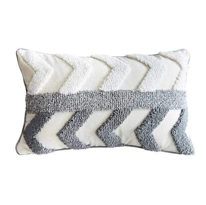 Embroidered Zig Zag Cushion Cover