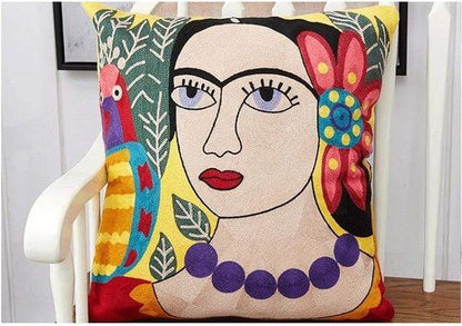 Embroidery Art Pillow Cover