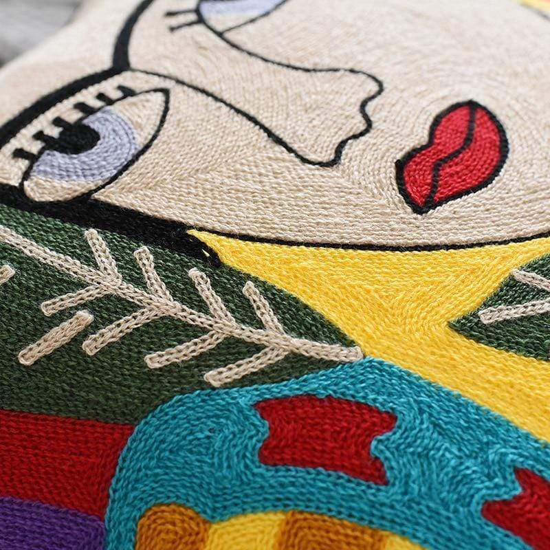 Embroidery Art Pillow Cover