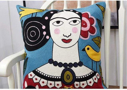 Embroidery Art Pillow Cover