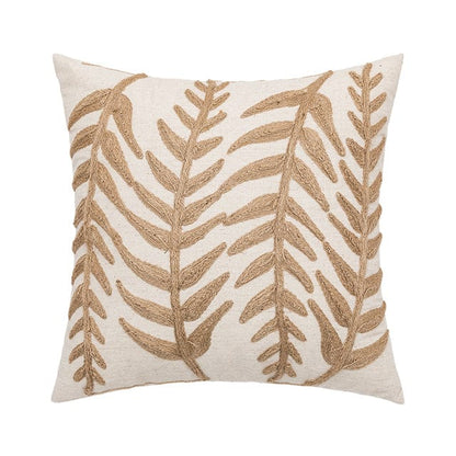 Embroidery Leaves Cushion Covers