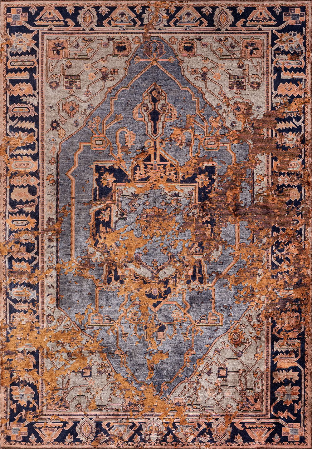 Emperor Terra - Ice Blue Rug
