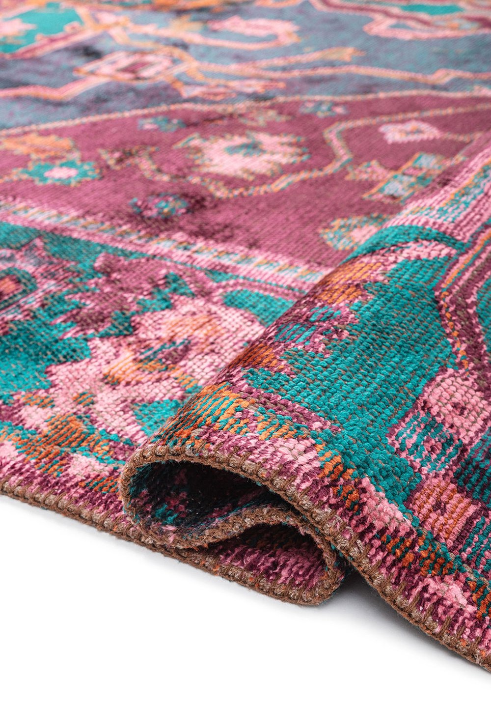 Emperor Dark Damson - Rust Rug