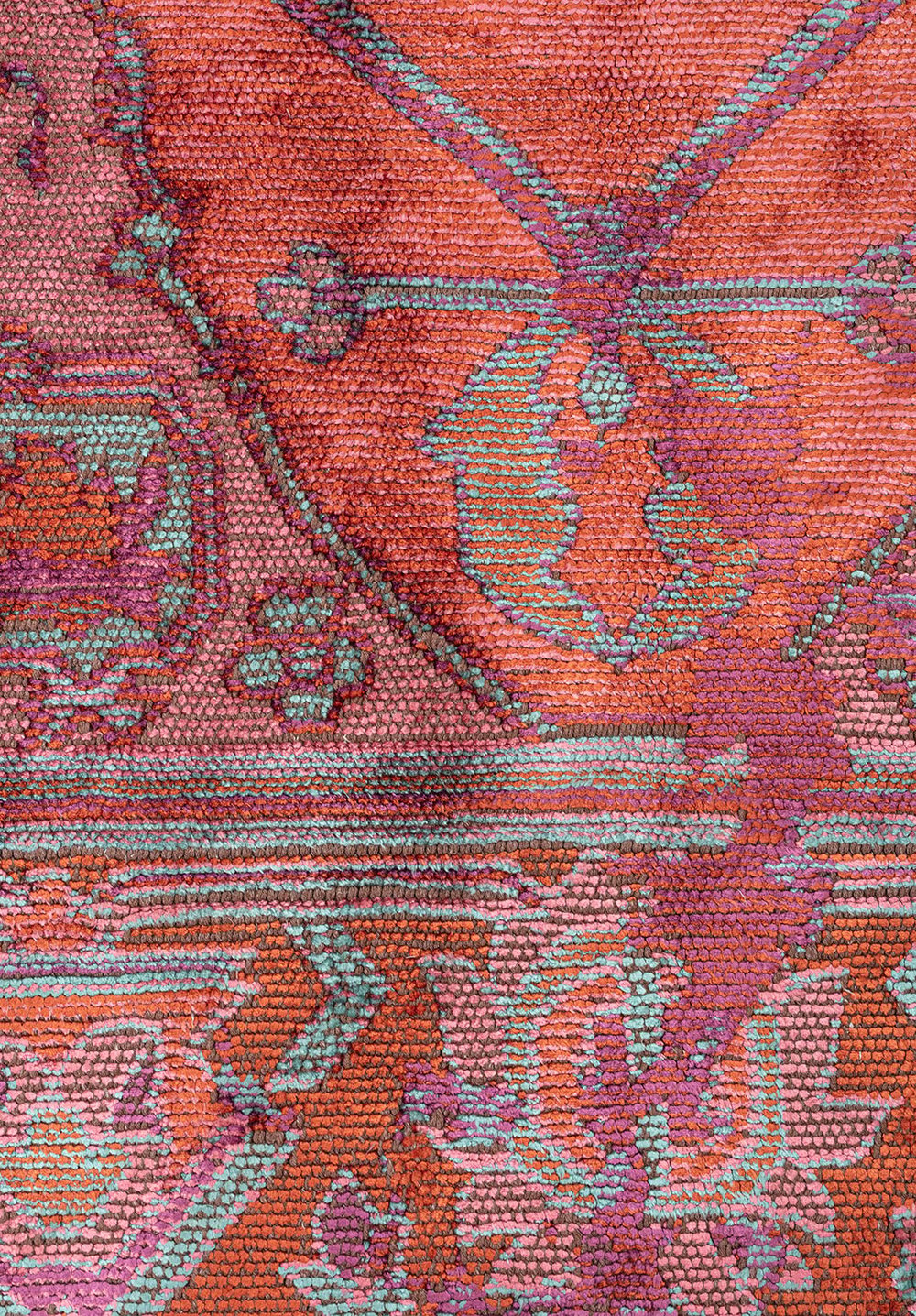 Emperor Rust - Turquoise Rug