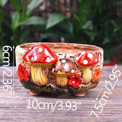 Enchanted Mushroom Flower Pot