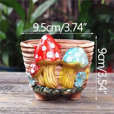 Enchanted Mushroom Flower Pot