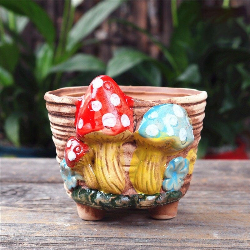 Enchanted Mushroom Flower Pot