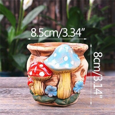 Enchanted Mushroom Flower Pot