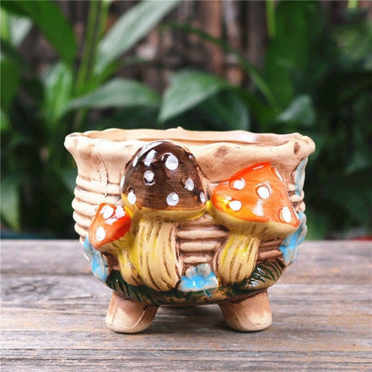 Enchanted Mushroom Flower Pot