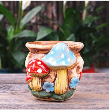 Enchanted Mushroom Flower Pot