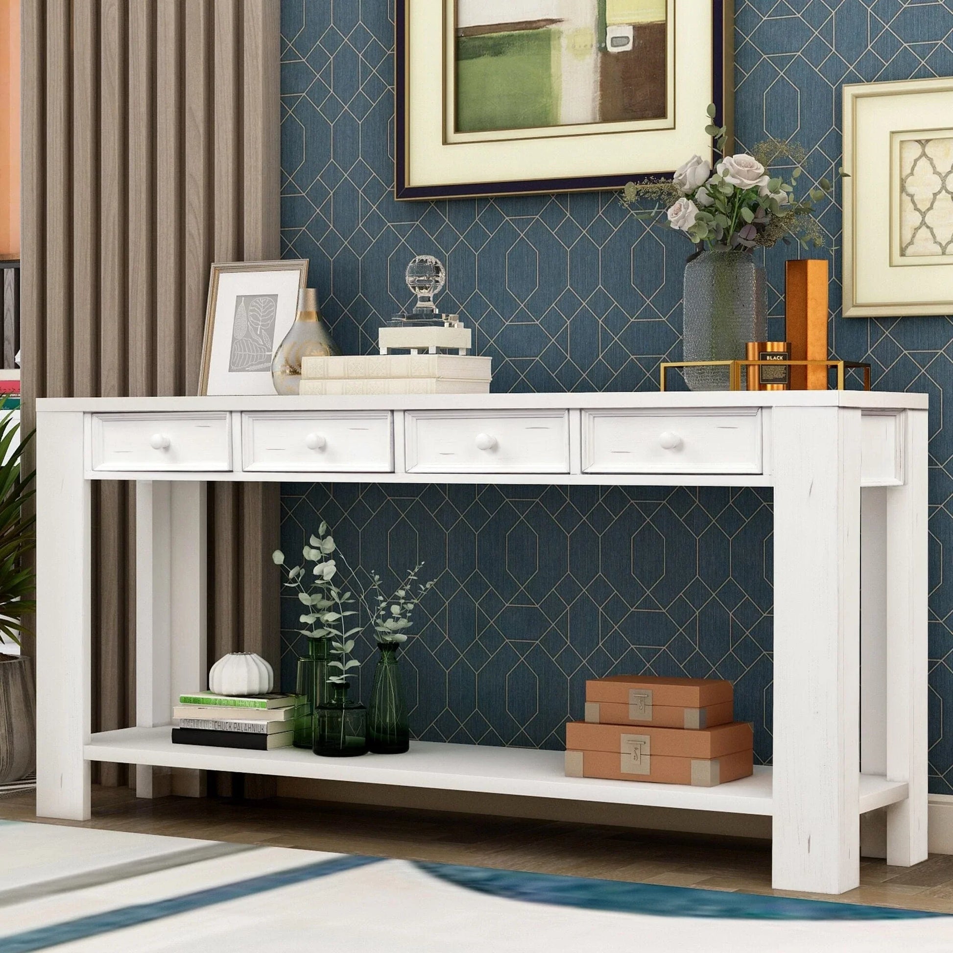 Entryway Console with Storage Drawers