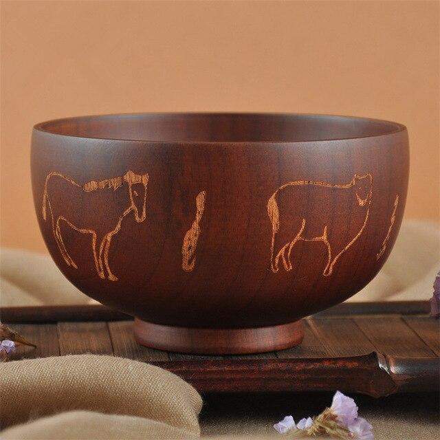 Ethnic Wooden Bowl Dining Bowls