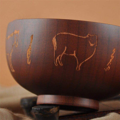 Ethnic Wooden Bowl Dining Bowls