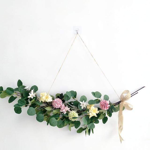 Eucalyptus Leaf & Flower Wreath