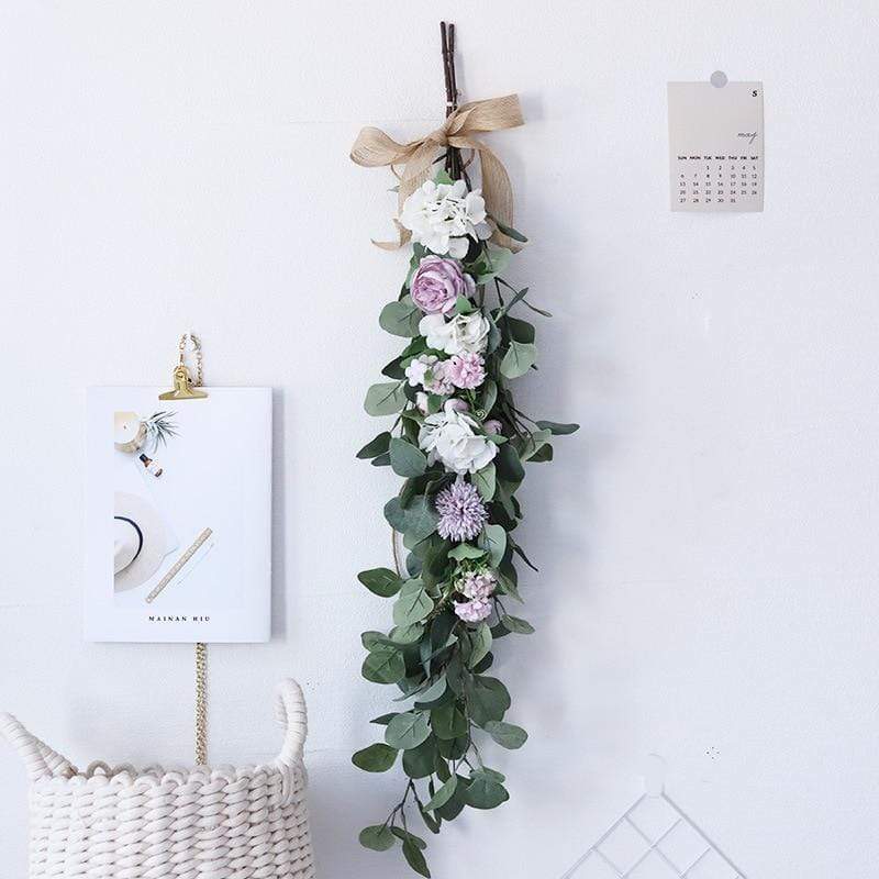 Eucalyptus Leaf & Flower Wreath