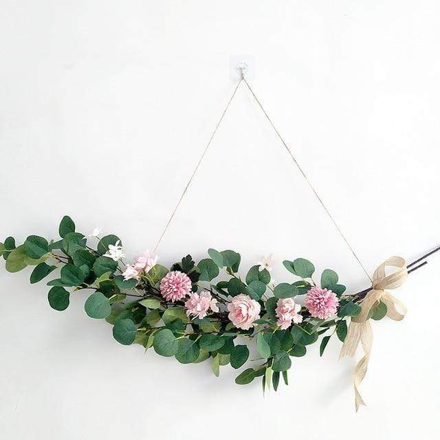 Eucalyptus Leaf & Flower Wreath