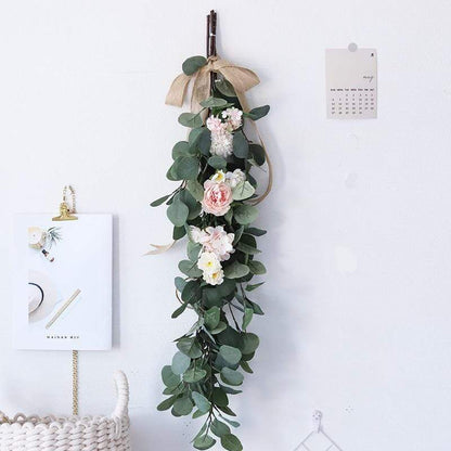 Eucalyptus Leaf & Flower Wreath