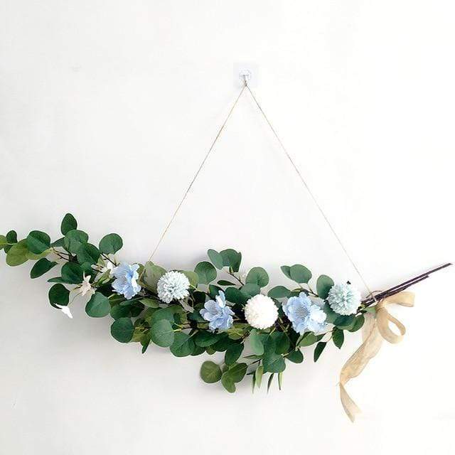 Eucalyptus Leaf & Flower Wreath