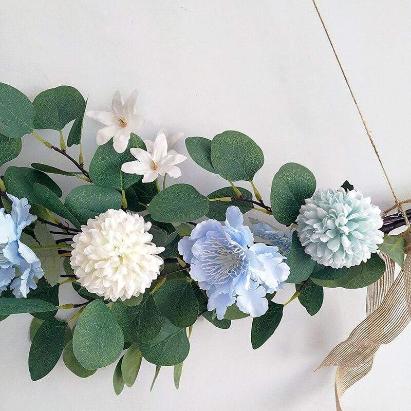 Eucalyptus Leaf & Flower Wreath