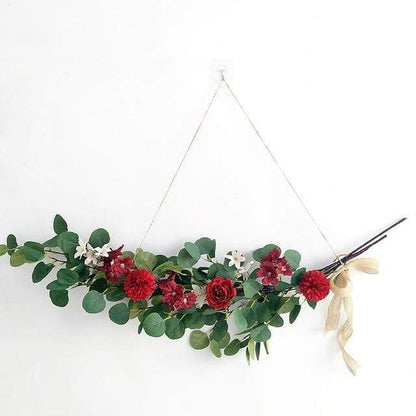 Eucalyptus Leaf & Flower Wreath