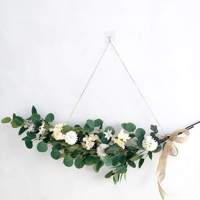 Eucalyptus Leaf & Flower Wreath