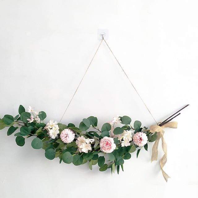 Eucalyptus Leaf & Flower Wreath