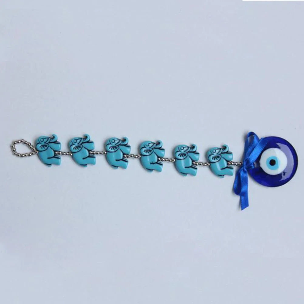 Evil Eye Amulet With Elephants