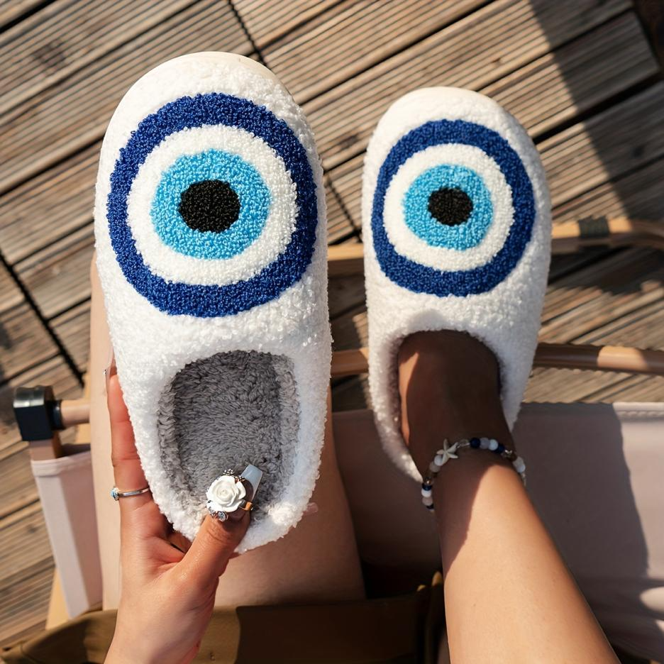 Gaze Evil Eye Plush Slippers