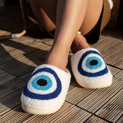 Gaze Evil Eye Plush Slippers
